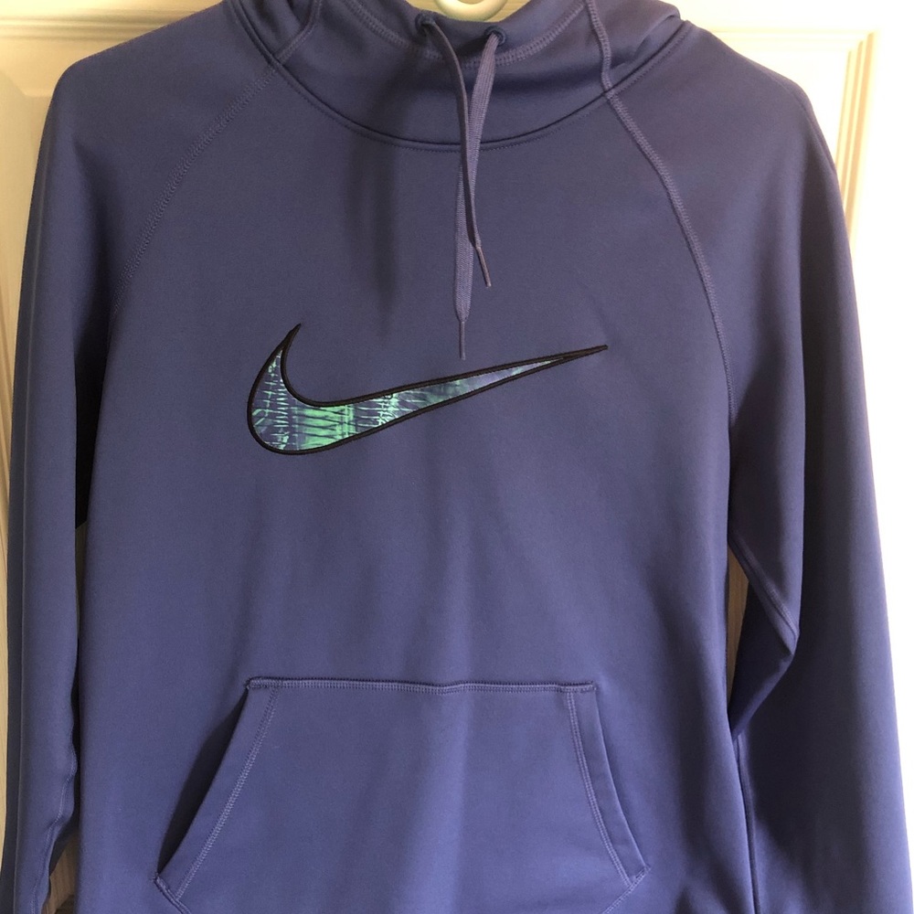 Purple and turquoise Nike hoodie